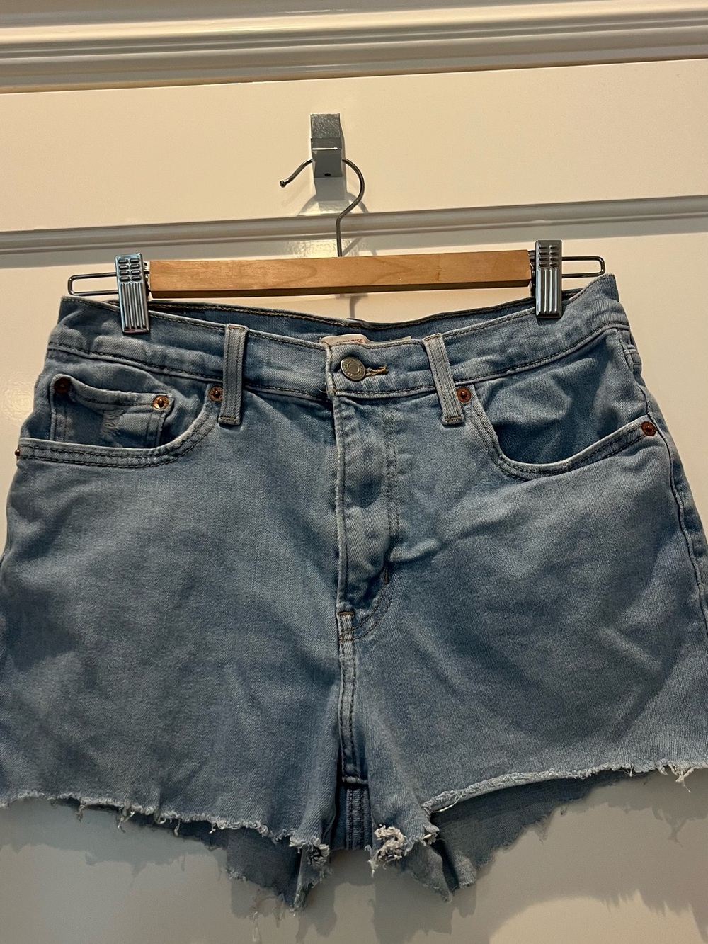 Levi's Light Blue Denim Cutoff Shorts - Women